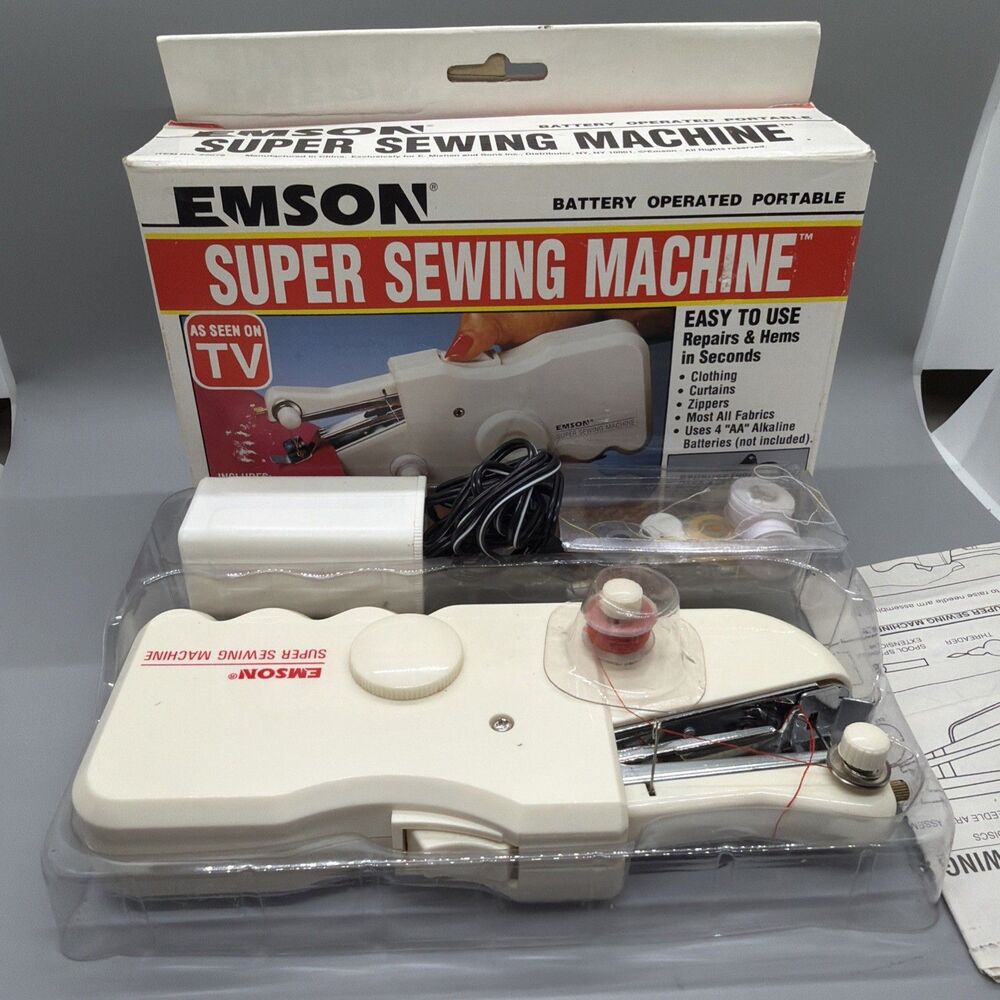 Emson Super Sewing Machine Super Portable Battery Operated- TESTED WORKING